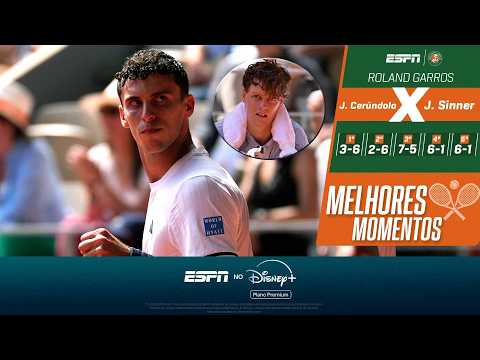 ZEBRAÇA! SINNER SOFRE COM PROBLEMAS FÍSICOS E É ELIMINADO EM ROLAND GARROS | MELHORES MOMENTOS