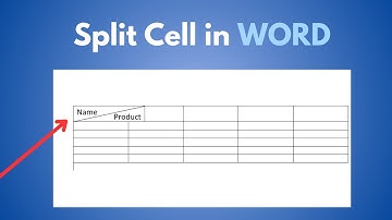 How to Diagonally Split a Cell in Microsoft Word