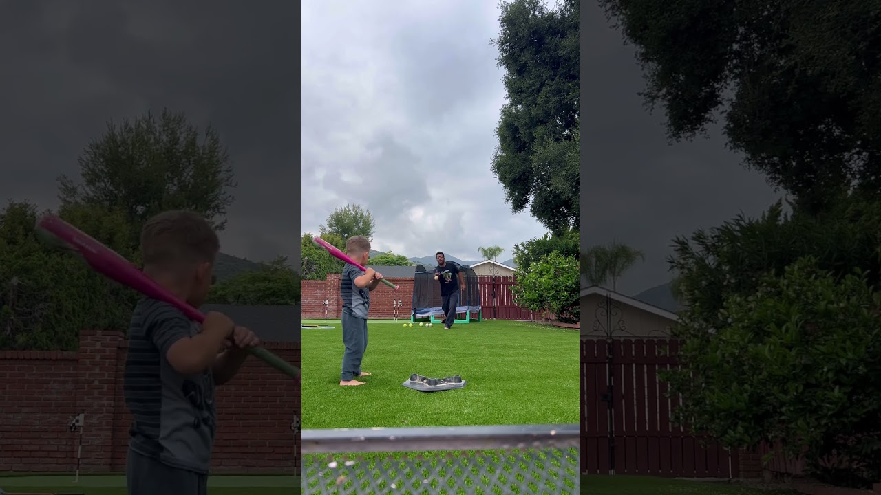 RIO RUIZ BATTING PRACTICE 3 years old. 5/30/23 