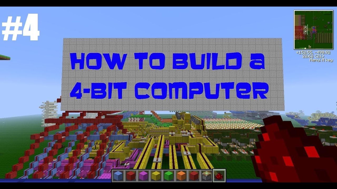 Minecraft: How To Build A 4-Bit Computer - Part 4 - ALU III [Tutorial ...