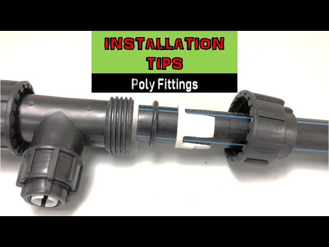 Video: Paano mo i-install ang poly pipe compression fittings?