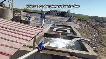 Chrome ore dressing production line, ball mill and spiral chute gravity separation. #chrome #ore