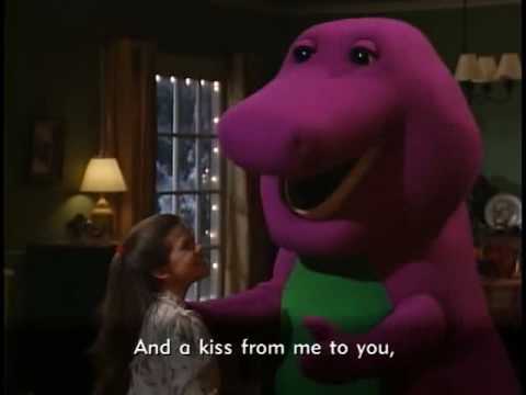 I LOVE YOU - karaoke - Barney Xmas style - YouTube