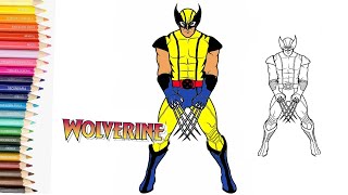 Famous How to color Wolverine from x man | Wollverine Coloring pages Net Worth