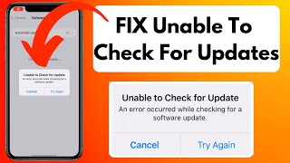 How To Fix Unable To Check For Update Error On iPhone (100% Working )