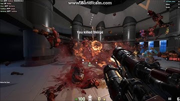 UT4 pre alpha 32 godlike bots on map morbias