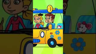 🚌 📯 KOŁA AUTOBUSU KRĘCĄ SIĘ piosenka dla dzieci 👦👧 Piosenki dla przedszkolaków - Autobus piosenka