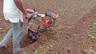 light weight 6hp black stone power weeder, making beds with riger || high power than 7hp petrol