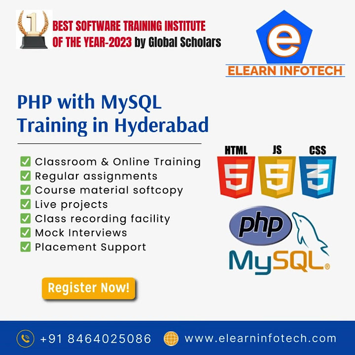 Best PHP Training Institute in Hyderabad - YouTube