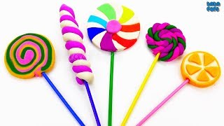 Lollipop Set PlayDoh|Make Play Doh Lollipop forKids|Learn Colors with PlayDoh Candy|PlayDoh Colours