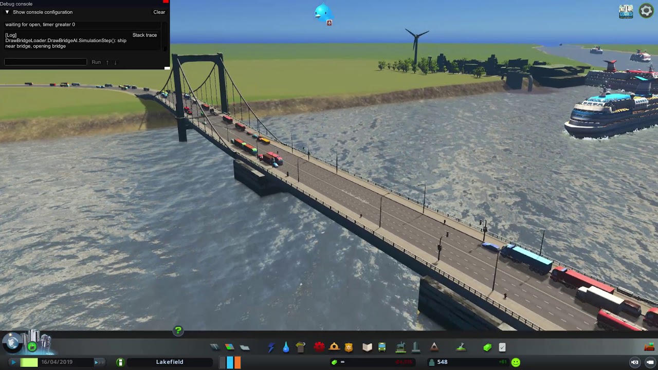 Draw Bridge Mod With Working Ai Cities Skylines Modding Youtube - draw bridge sign roblox