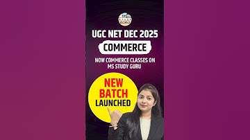 Ugc Net Commerce Dec 2025 | Classes | Syllabus 2025 | Ms Study Guru | Net Jrf Commerce #shorts