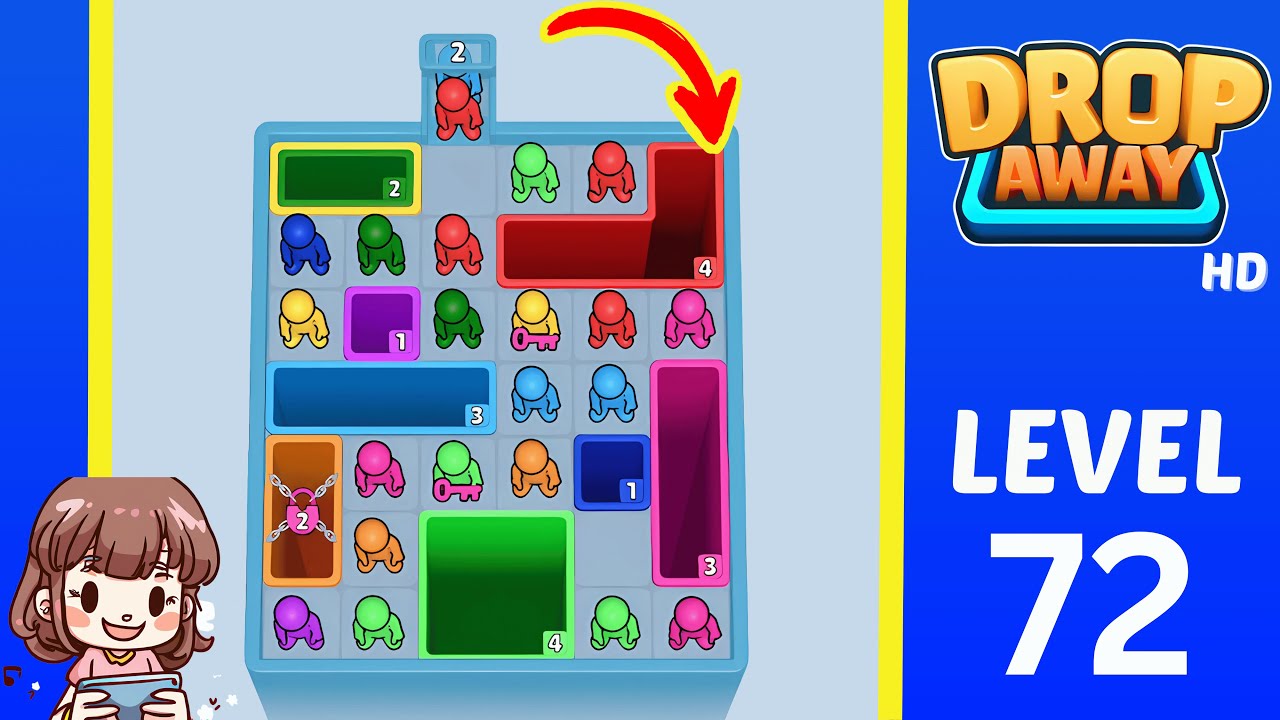 Drop away level 72 solution walkthrough youtube
