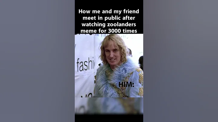 How me and my friend meet in public || Zoolander meme || #shorts #zoolandermeme #zoolander #funny