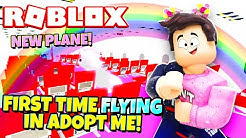 NEW PLANE! First Time FLYING in Adopt Me! (Roblox)