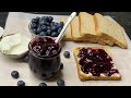 مربي التوت الازرق بدون سكر بطريقة سريعة في 10 دقائق رووووووعة المذاق للفطور الصحي