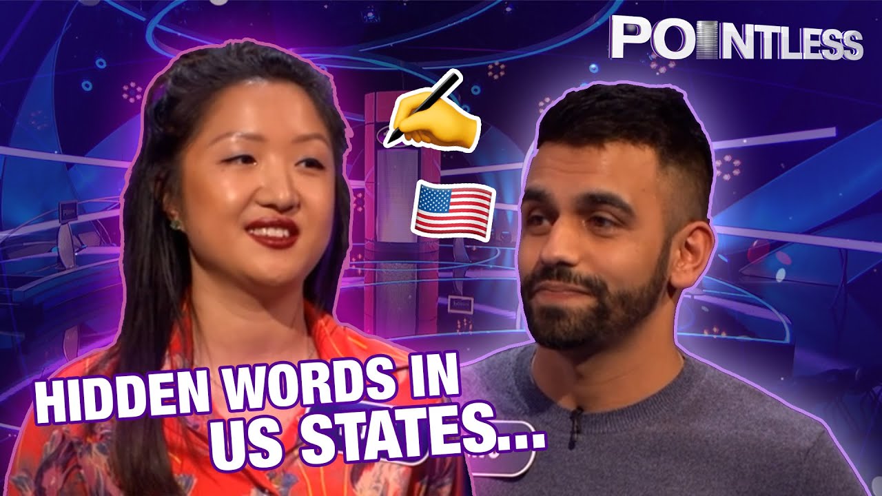 Super Challenging Round: Guess Hidden Words in US States | Pointless