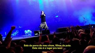 JONATHAN DAVIS YELLS AT FIGHTING FANS (KoRn live at SP, Brazil, 19.04.17)