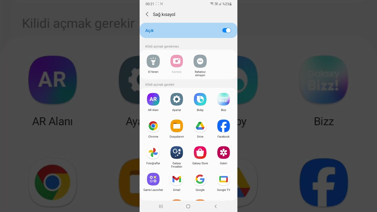 Samsung Kilit Ekranında Kamerayı Kaldırma #galaxy
