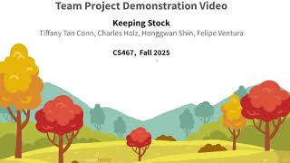 Keeping Stock Team Project Demonstration Video - Fall 2025 - OSU CS467