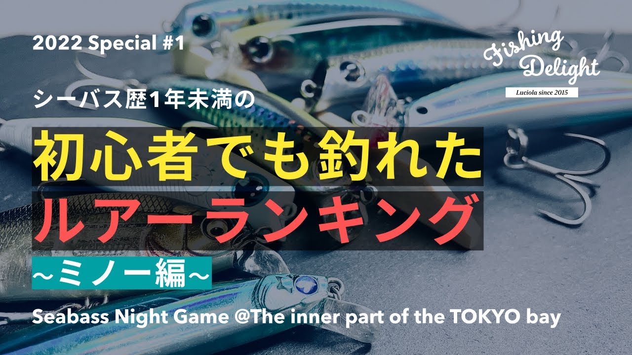 シーバス歴1年未満の初心者でも釣れた ルアーランキング シンペン編 22 Special 2 Youtube
