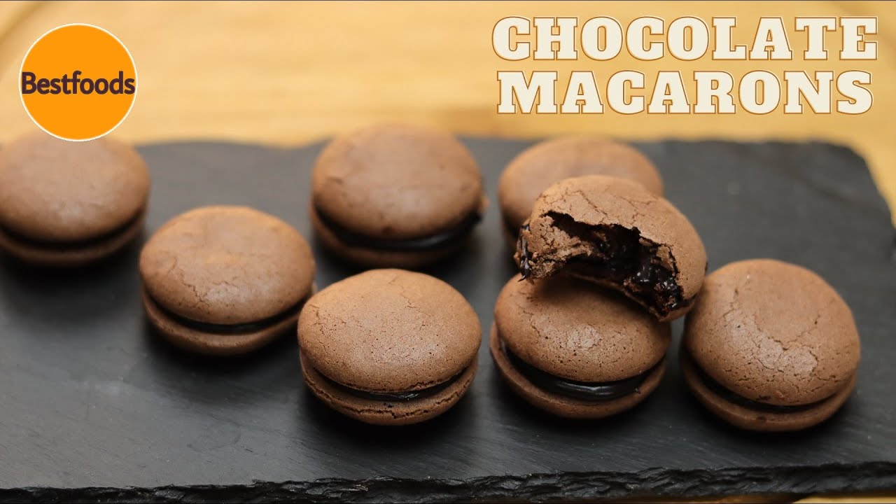 Chocolate Macaron│Macarons│No Almond Flour│How To Make Macaron│Macarons Recipe│Chcolate macarons