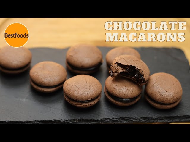 Chocolate Macaron│Macarons│No Almond Flour│How To Make Macaron