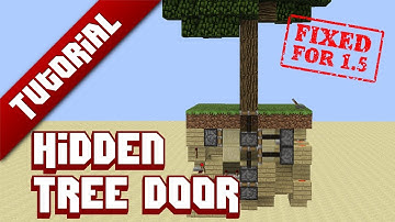 Minecraft Tutorial: Hidden tree door [1.5]