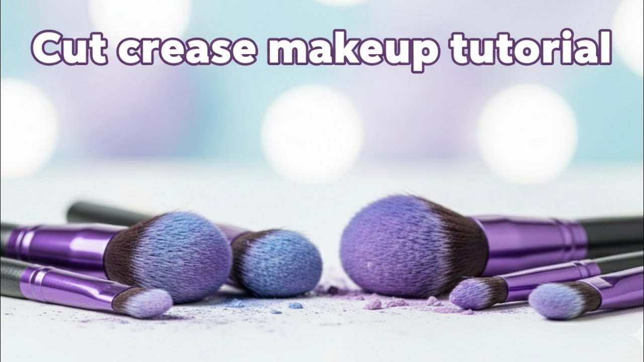 Cut Crease Eye Makeup Tutorial || Purple Eye Makeup Look Step By Step