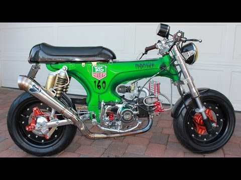 Custom 1970 Honda CT70 Monkey Bike Cafe Racer Like Honda Grom GoPro Hero 3+