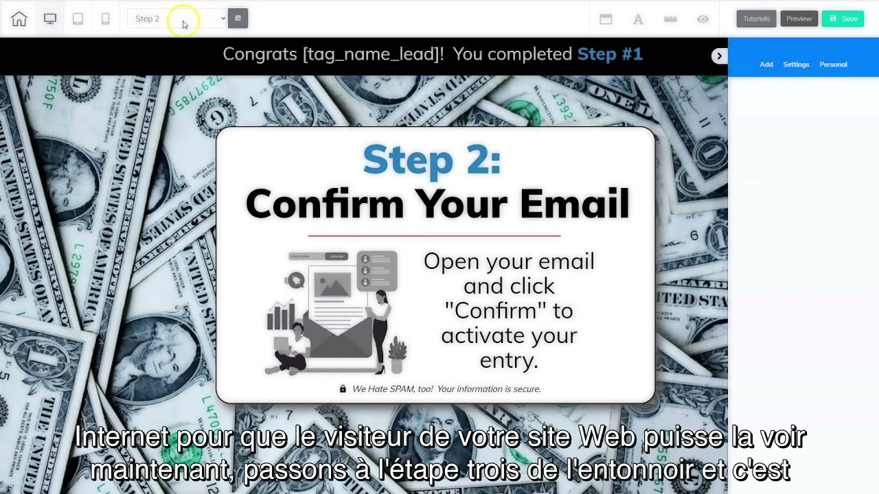 🤧 Mise en place d'un tunnel de concours viral dans Cheetah Builderall