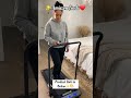 2-in-1 Folding Treadmill Walk &amp; Work from Home😍 WORKOUT EQUIPMENT GYM #trending #workout #fitness