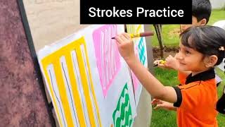 Fun strokes activity for strong writing. Helps improve hand control, grip and pre-writing skills.