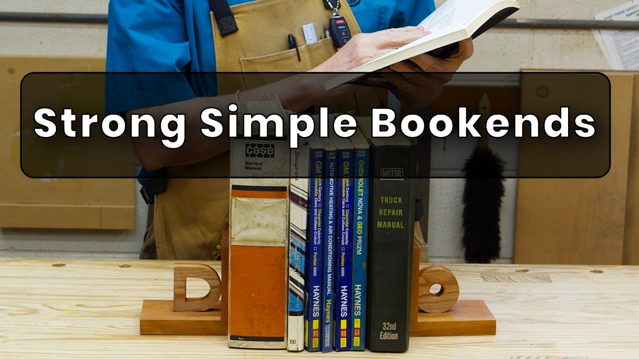 Simple Bookends with a Strong Joint - YouTube