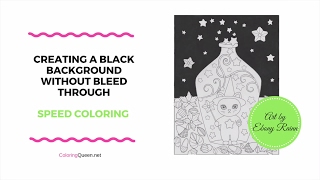 Color A Black Background in Coloring Books Without Bleedthrough