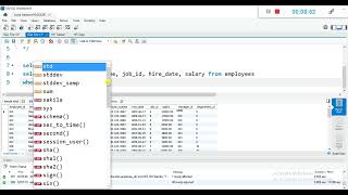 other comparison operators in MySQL DBMS