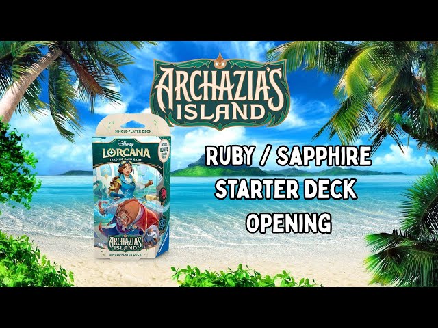 lorcana ruby sapphire starter deck Disney Lorcana TCG: The First Chapter main image 1