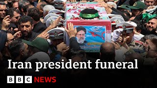 Former Iran President Raisi's burial ceremony in Mashhad | BBC News