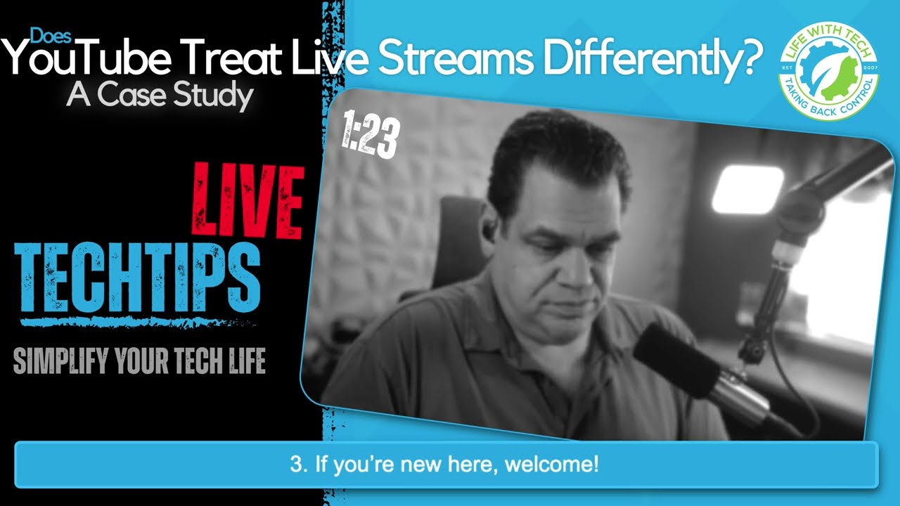 TechTips: Does YouTube Treat Live Streams Differently? A Case Studyyoutube live vs upload case study