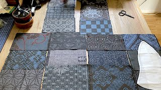 古布で帽子を作りたい☺︎ 生地選びそして裁断✂️ パッチワーク