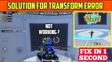 Fix Insectoid Transform Not Working Problem In Pubg Mobile | Only 10 Second Trick