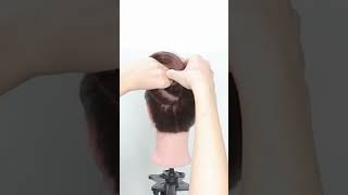 UNDER 10 seconds PERFECT claw clip hair bun #short #clawclip #hairbun