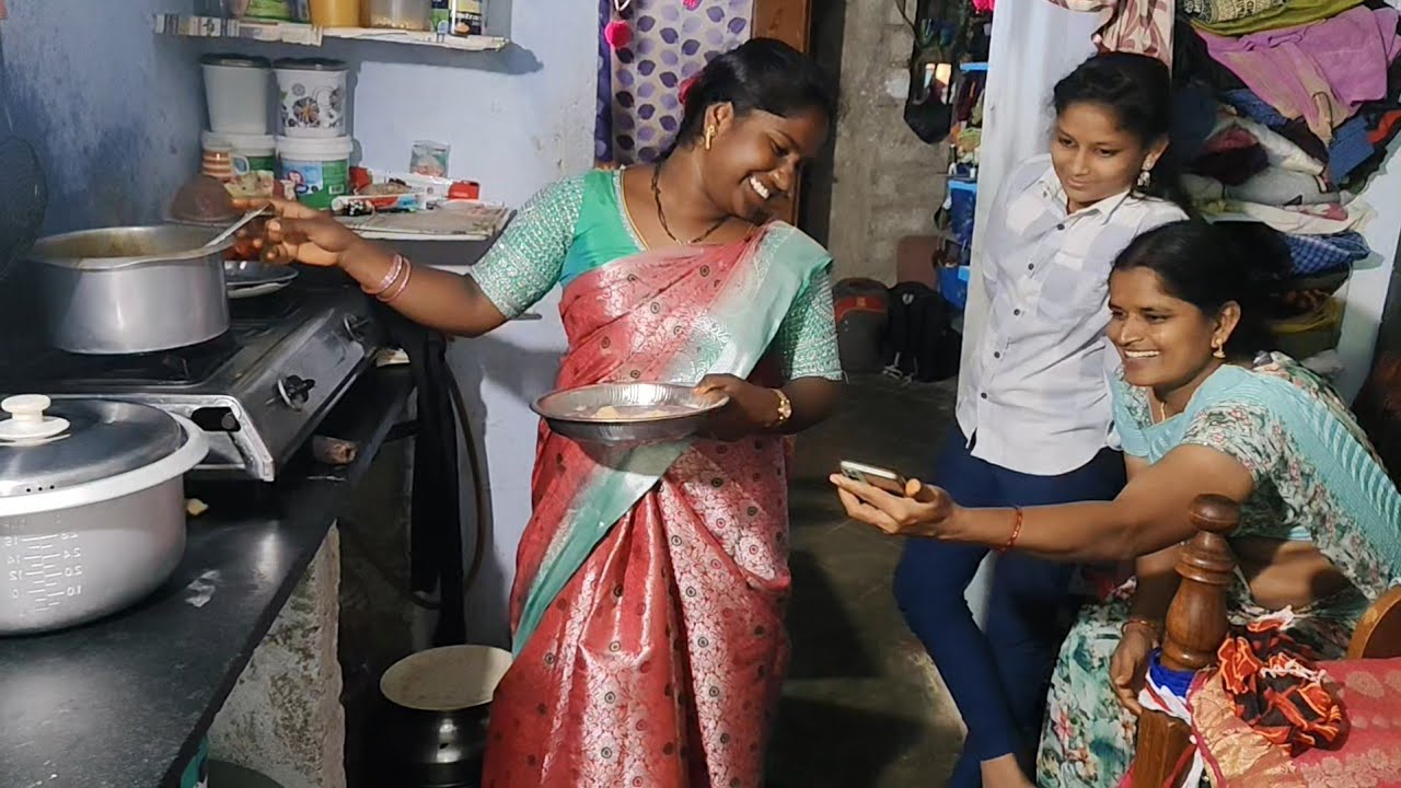 🥳చాలా రోజులుకి చిన్నమ్మవాల దగరకి వచను చాలా సంతోషంగా ఉంది మా కోసం బిర్యానీ🍗 చికెన్ కర్రీ రెడీ చేసింది