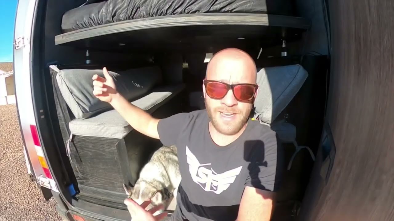 Van Life Automatic Bed Lift Using Electric Linear Actuators YouTube