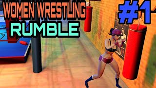 women wrestling rumble -blackyard fighting gameplay #1 screenshot 1
