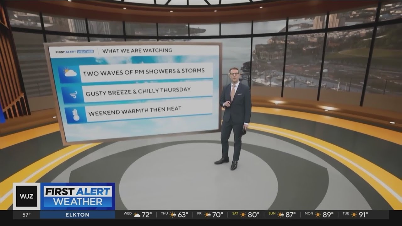 Rain Wednesday, chilly Thursday in Maryland - YouTube