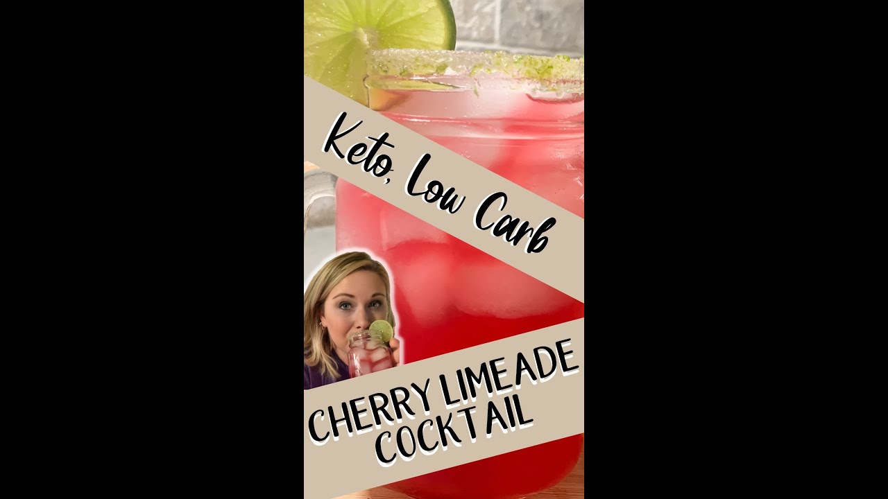 The BEST KETO COCKTAIL! 🍒 Keto Cherry Limeade 🍒 Low Carb Cocktail