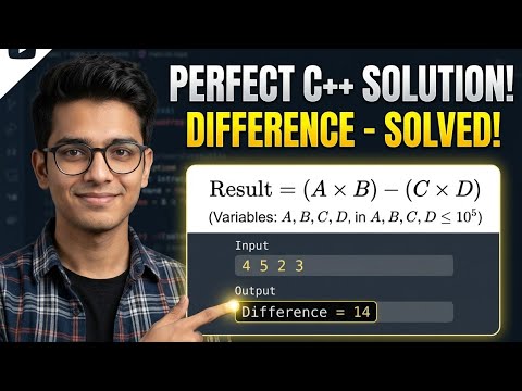D. Difference C++ Solution | Codeforces Sheet 1 (Step-by-Step)
