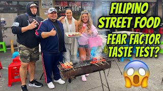 First Time Trying FILIPINO STREET FOOD with @stevensushi @NINAUNRATEDEATS  @nicoleofcourse