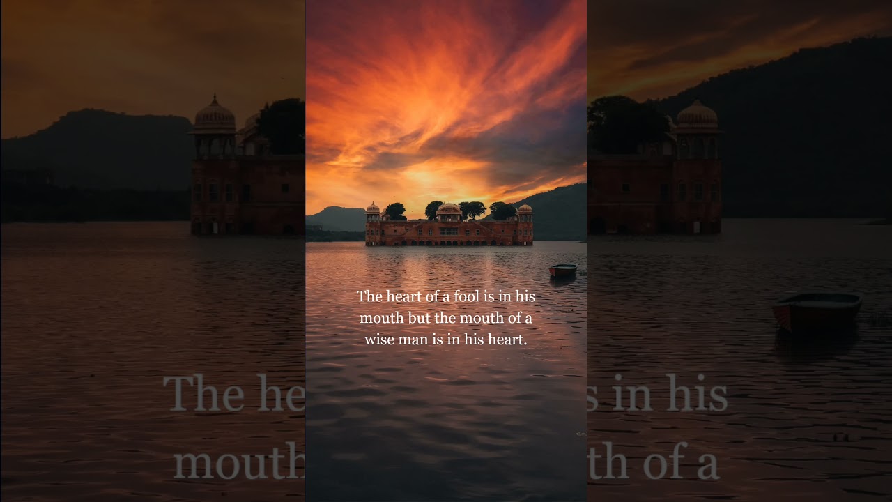 Talk only when your words are better than silence. 